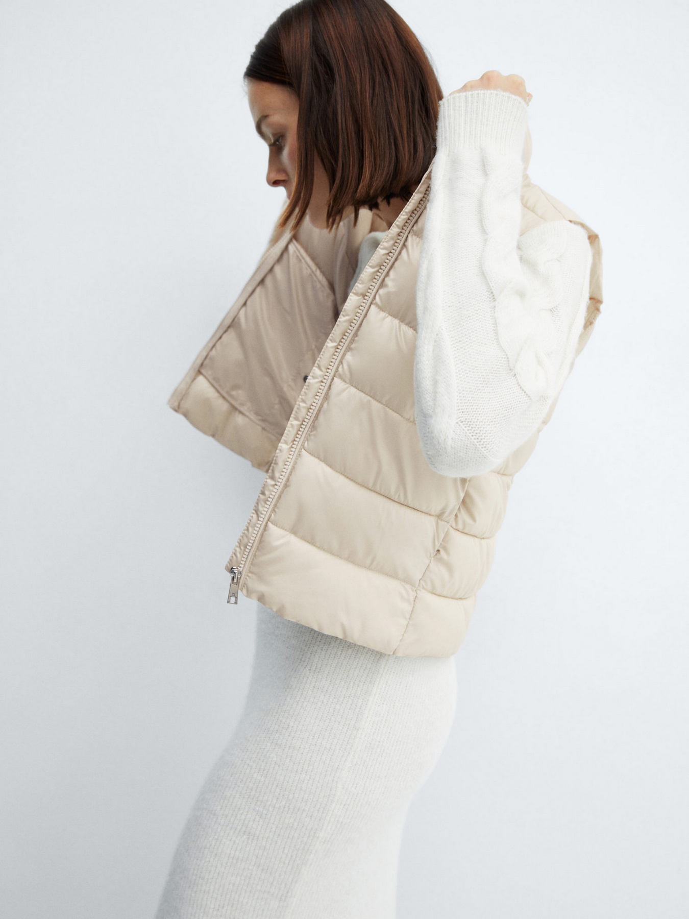 Жилет с утеплителем MANGO Blanvest модель 67092908_5 Фото