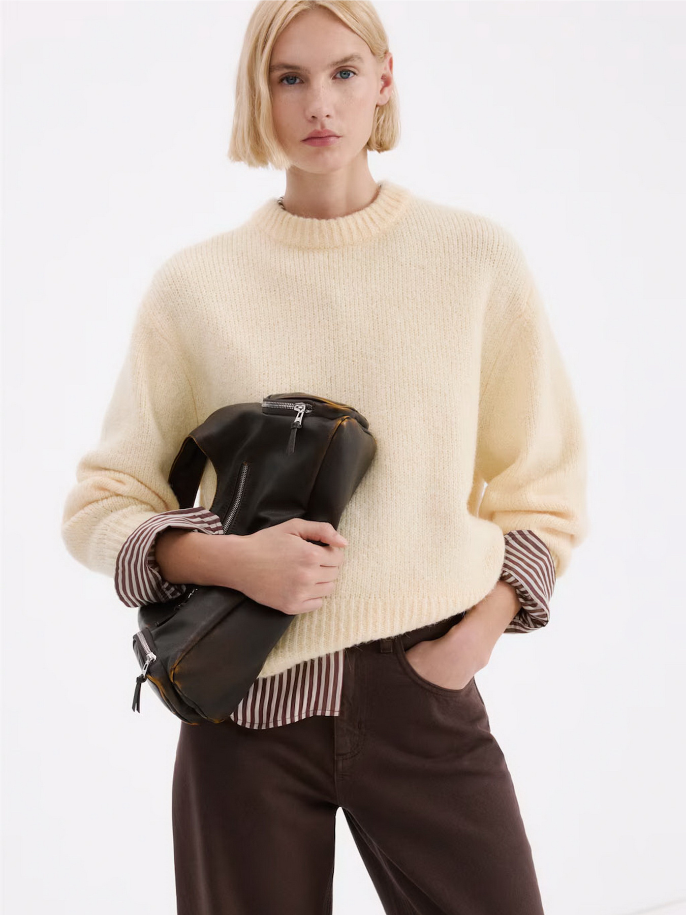 Широкие джинсы MANGO модель 27913340_32 Фото