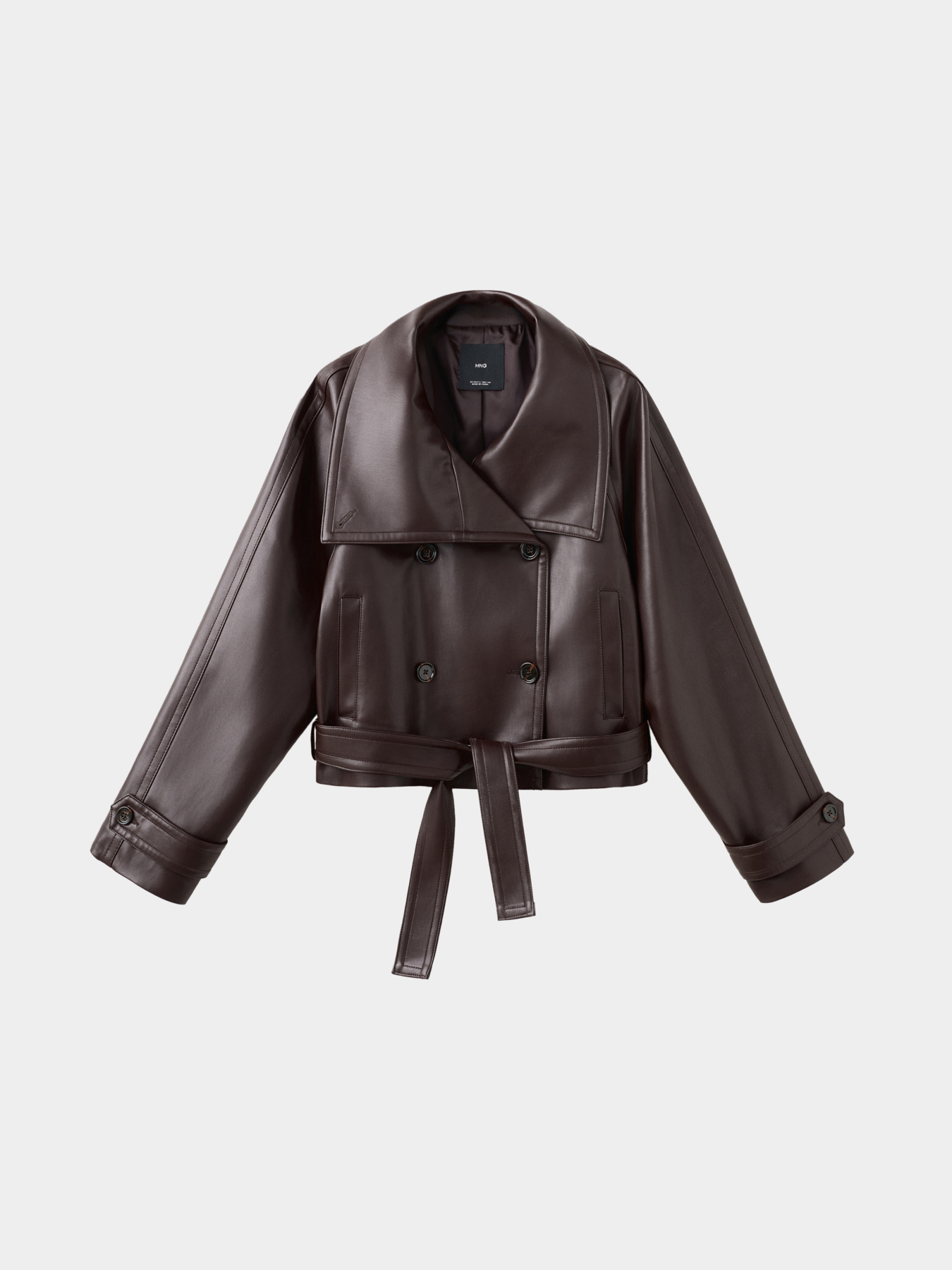 Шкіряна куртка MANGO модель 27074433_76 Фото