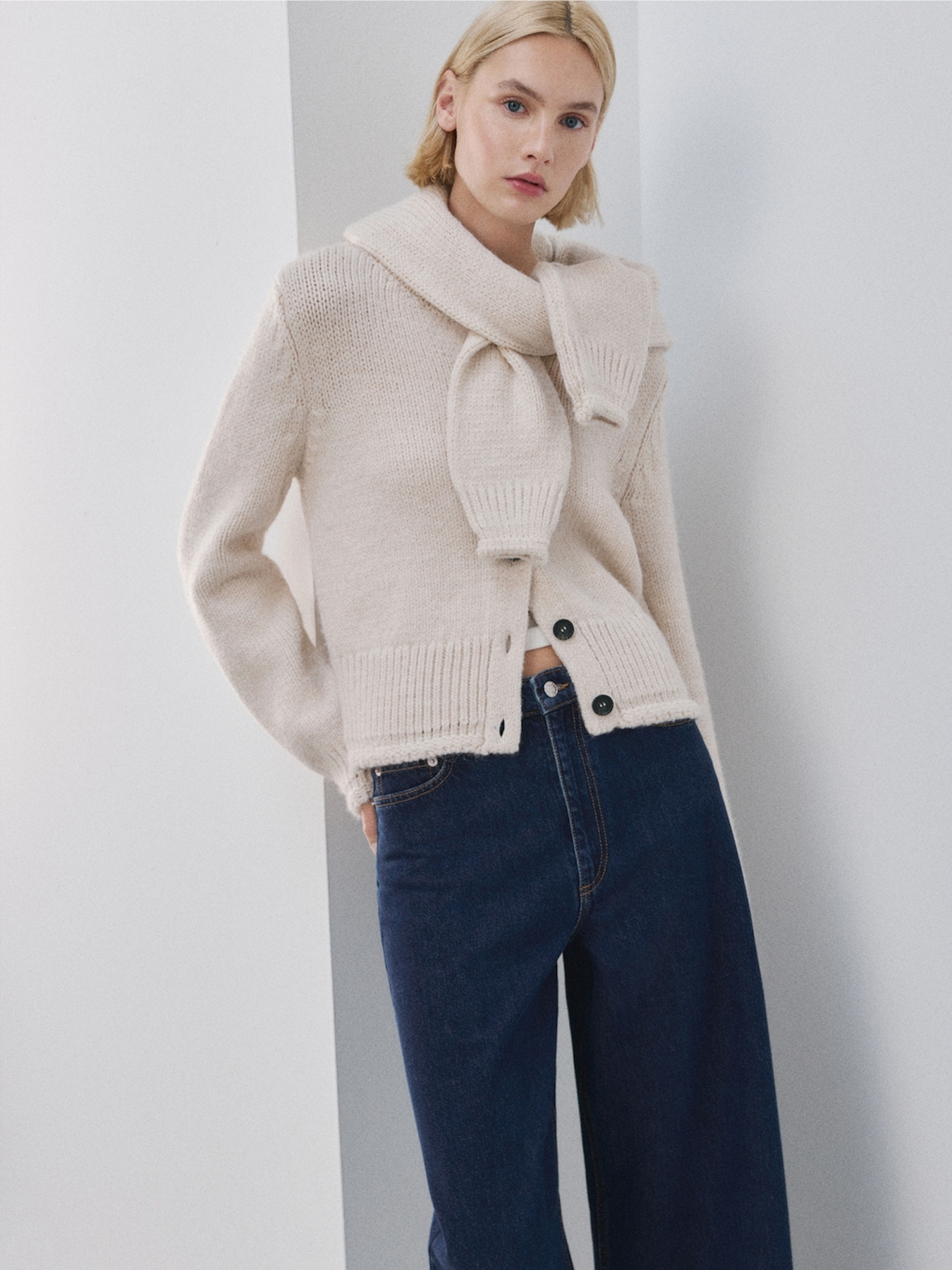 Широкі джинси MANGO модель 27054437_TS Фото