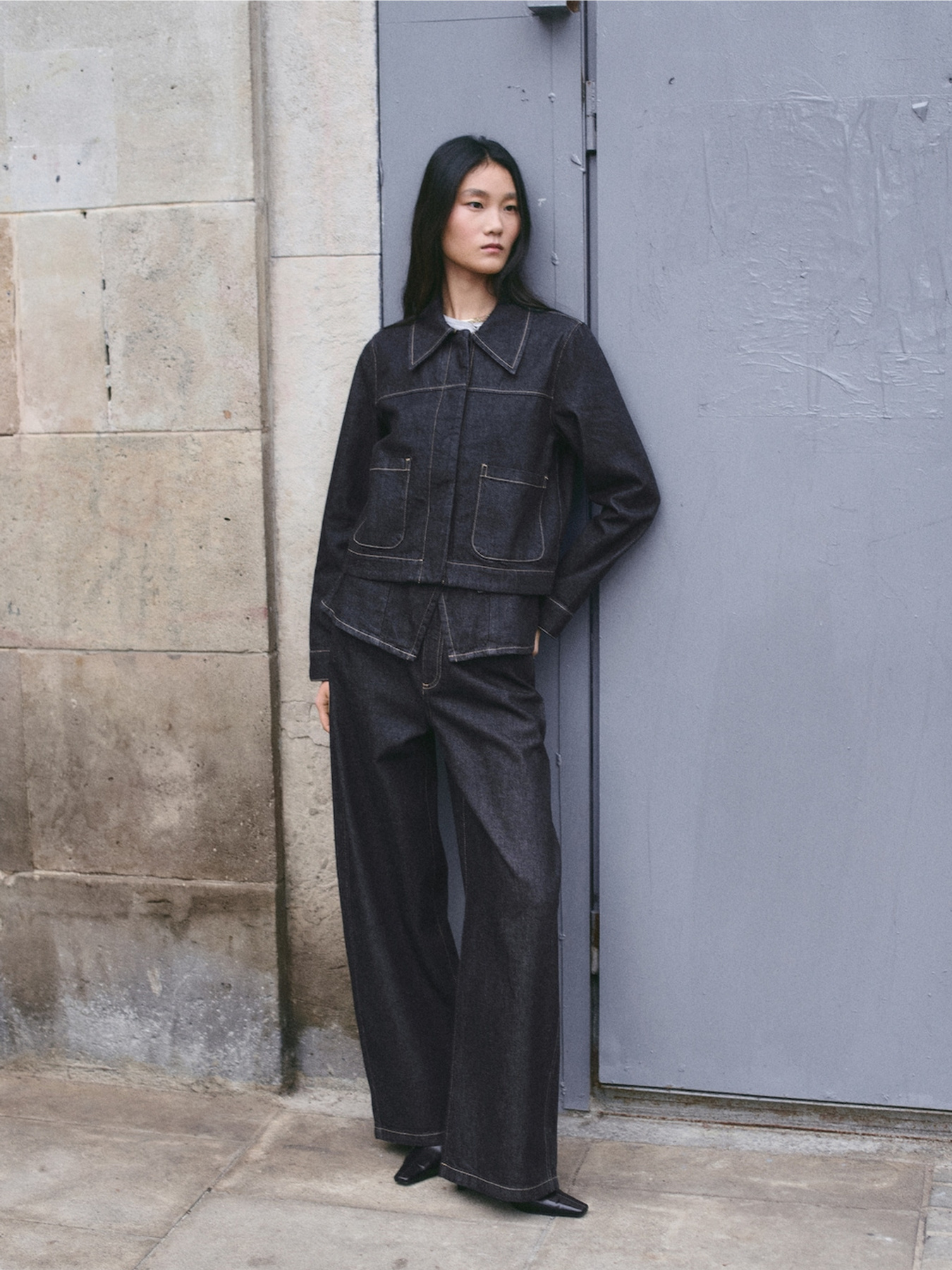 Широкие джинсы MANGO модель 27025828_TS Фото