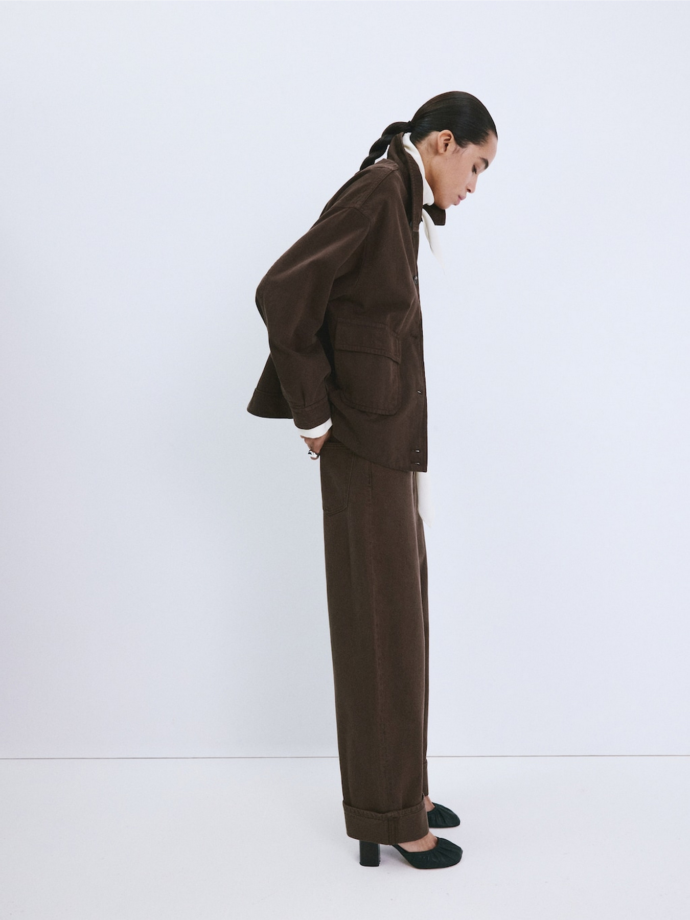 Широкие джинсы MANGO модель 27085817_32 Фото