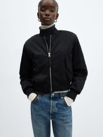 Бомбер MANGO Crush модель 67053262_99 Фото