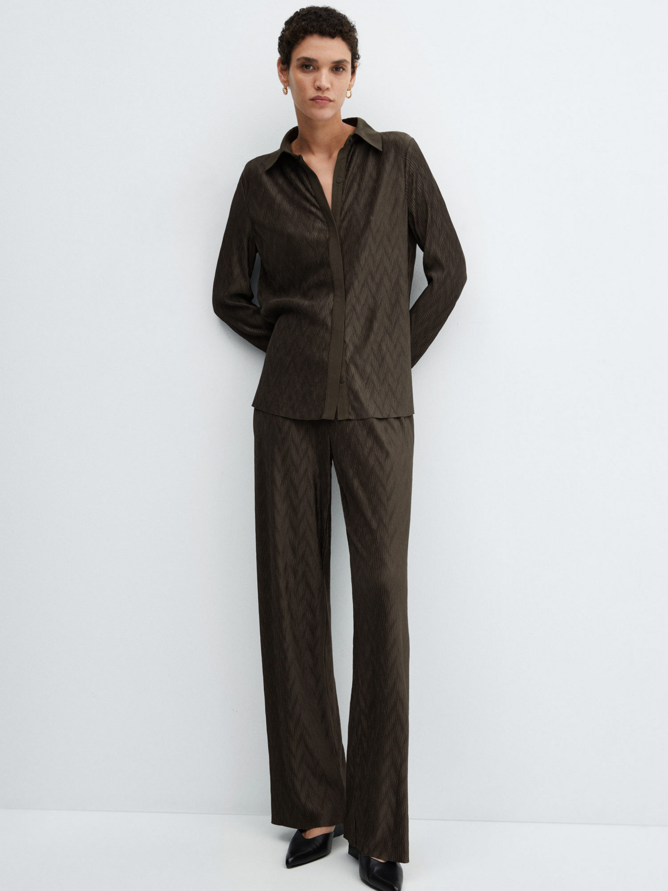 Рубашка повседневная MANGO Pili модель 67094040_37 Фото