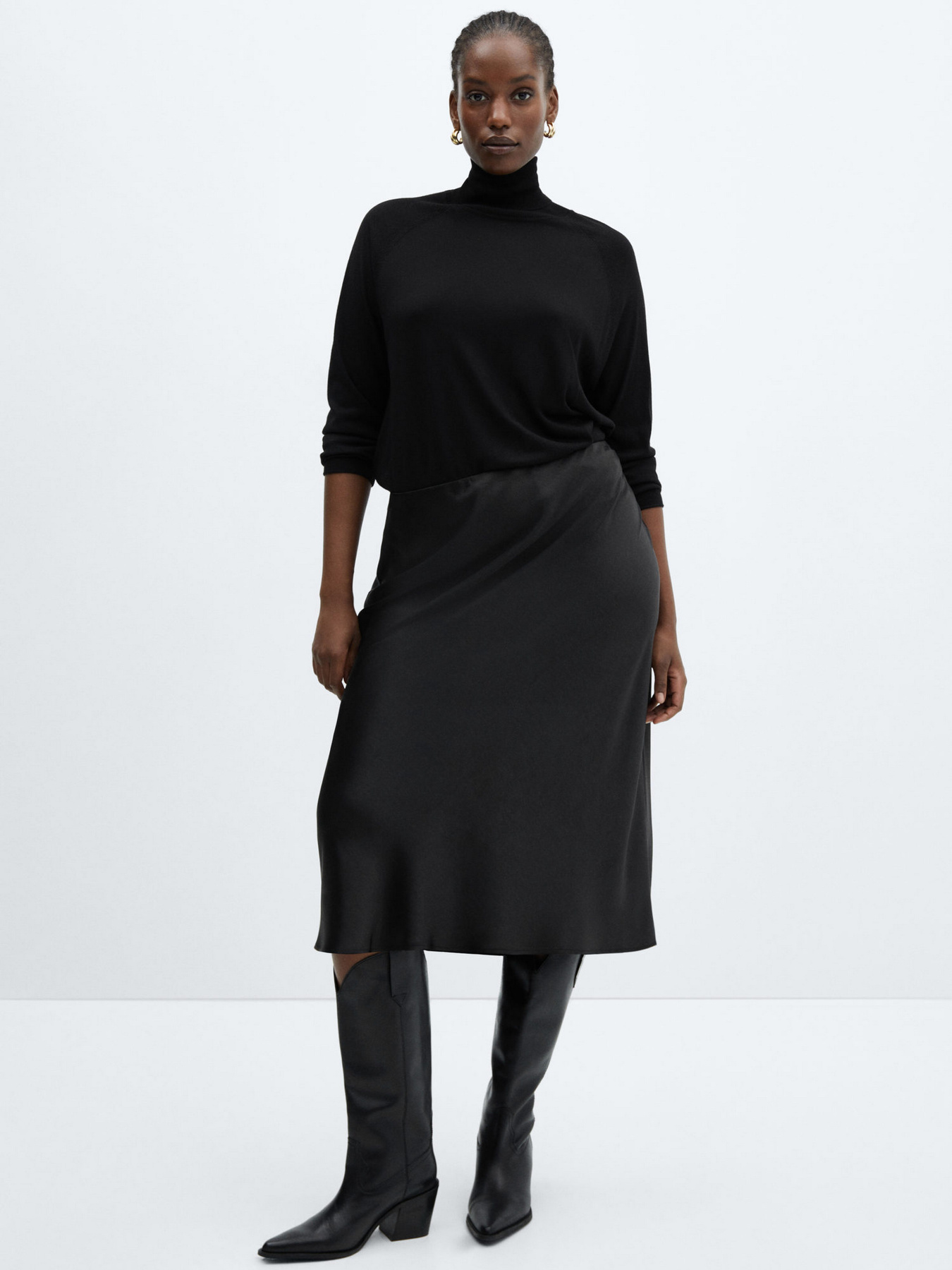 Спідниця міді MANGO Mia модель 67030461_99 Фото