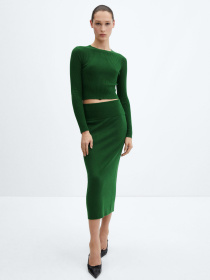 Юбка миди MANGO Prinches модель 67043264_43 Фото