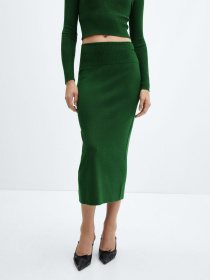 Спідниця міді MANGO Prinches Модель 67043264_43 Фото