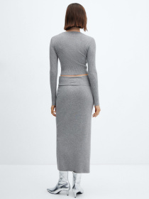 Юбка миди MANGO Prinches модель 67043264_94 Фото