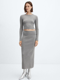 Спідниця міді MANGO Prinches модель 67043264_94 Спідниця міді MANGO Prinches модель 67043264_94 Фото