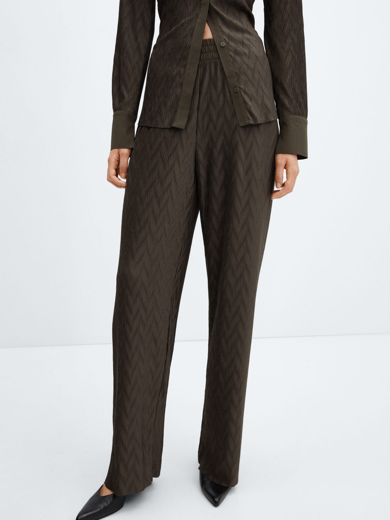 Штани повсякденні MANGO Pili модель 67074040_37 Фото