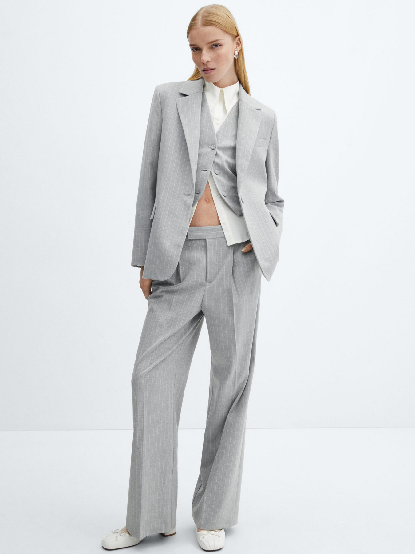 Класичні штани MANGO Rayita модель 67064072_94 Фото