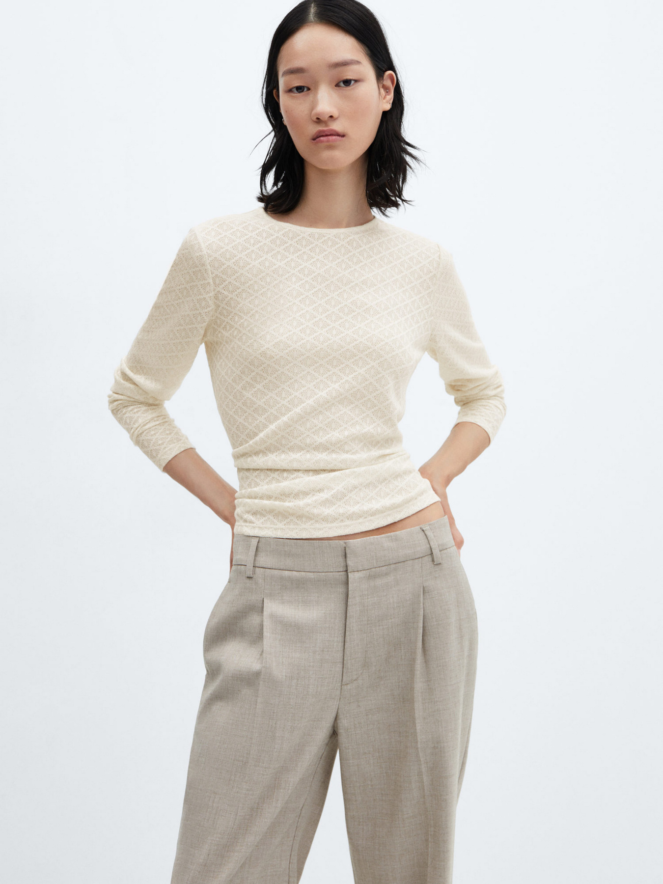 Лонгслів MANGO модель 67020467_5 Фото