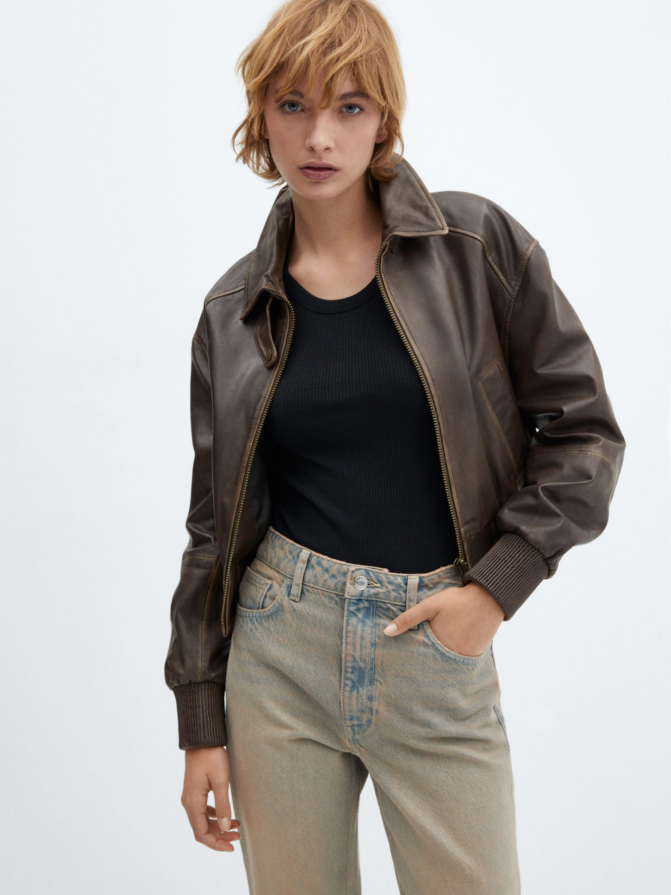 Прямые джинсы MANGO Mom2000 модель 67004024_DI Фото