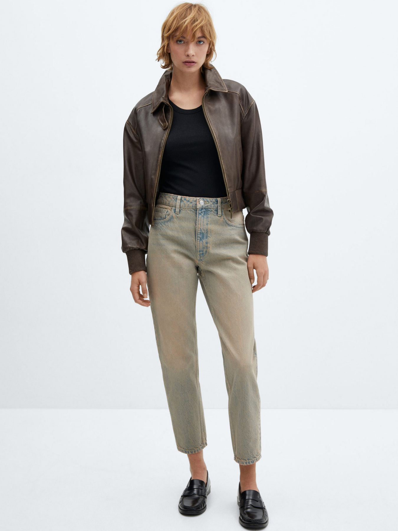 Прямые джинсы MANGO Mom2000 модель 67004024_DI Фото