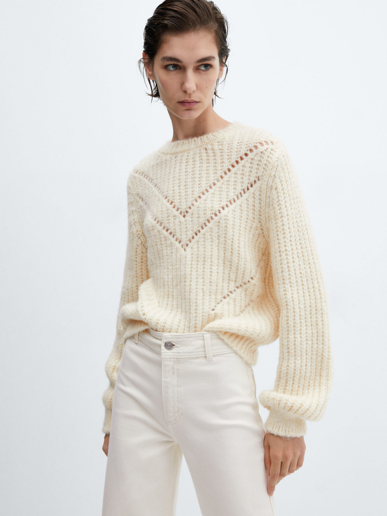 Расклешенные джинсы MANGO Catherin модель 67024033_2 Фото