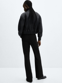 Шкіряна куртка MANGO Fanta модель 67041507_99 Фото