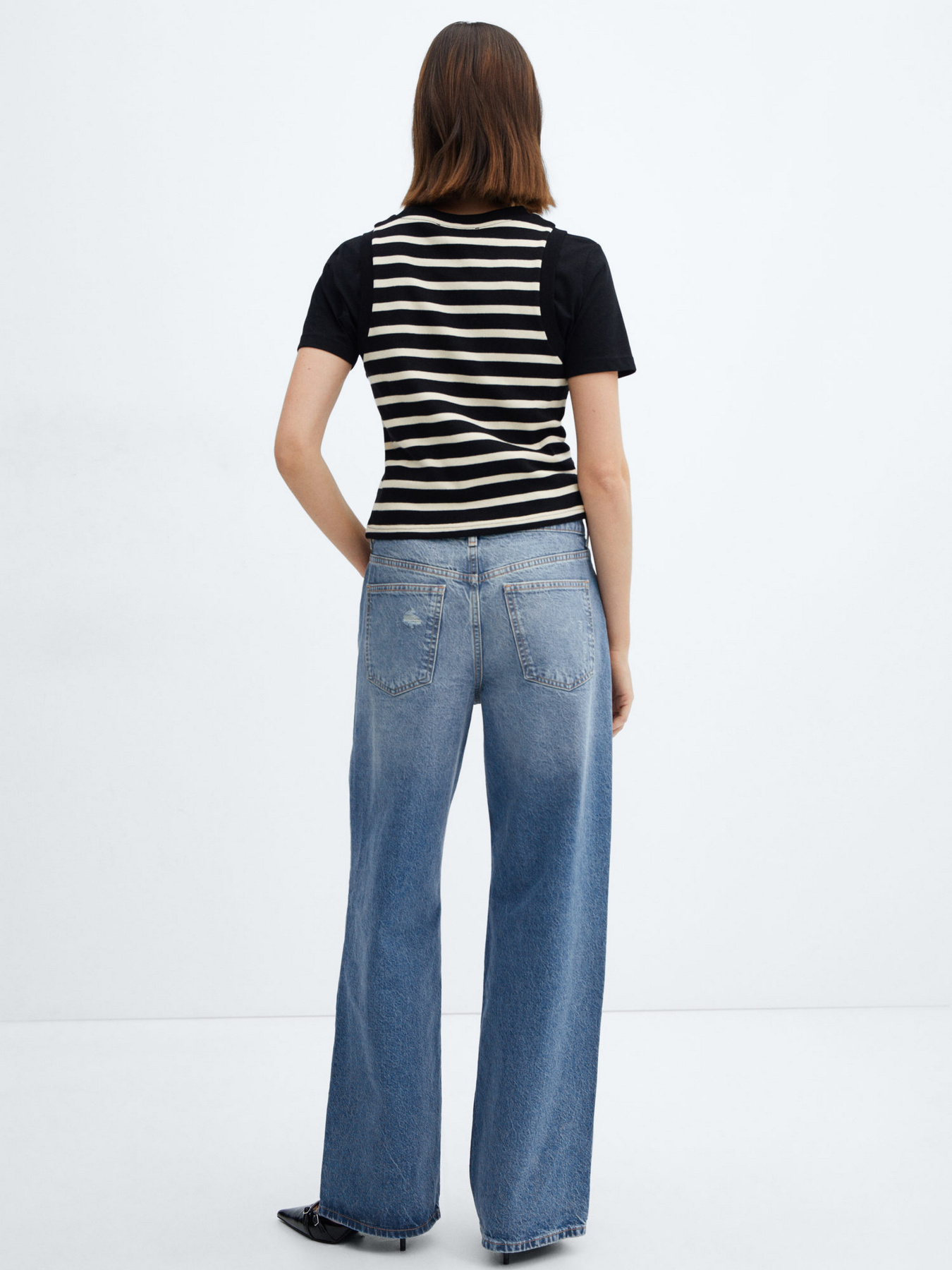 Широкие джинсы MANGO Mermaid модель 67044789_DI Фото