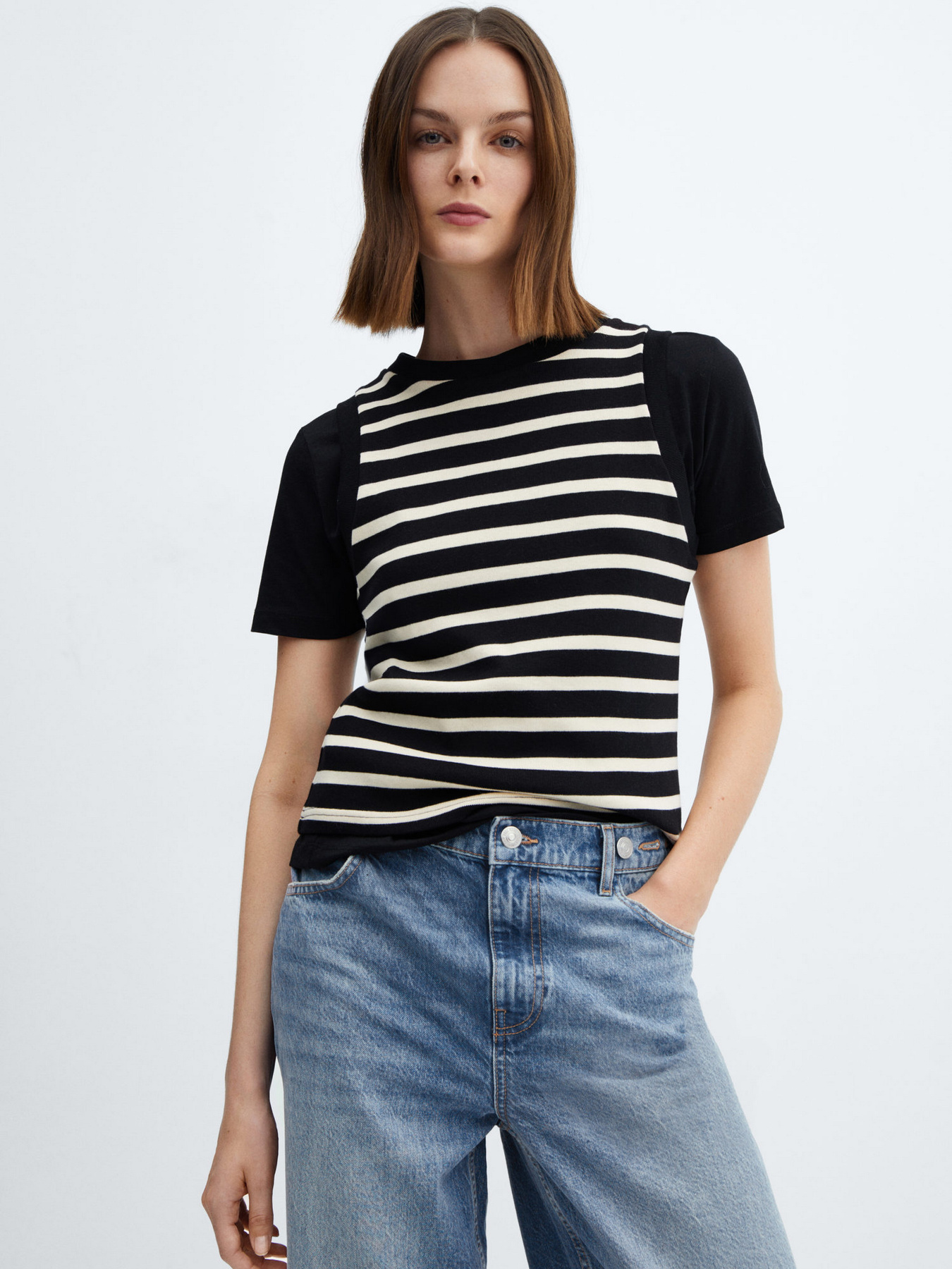 Широкие джинсы MANGO Mermaid модель 67044789_DI Фото