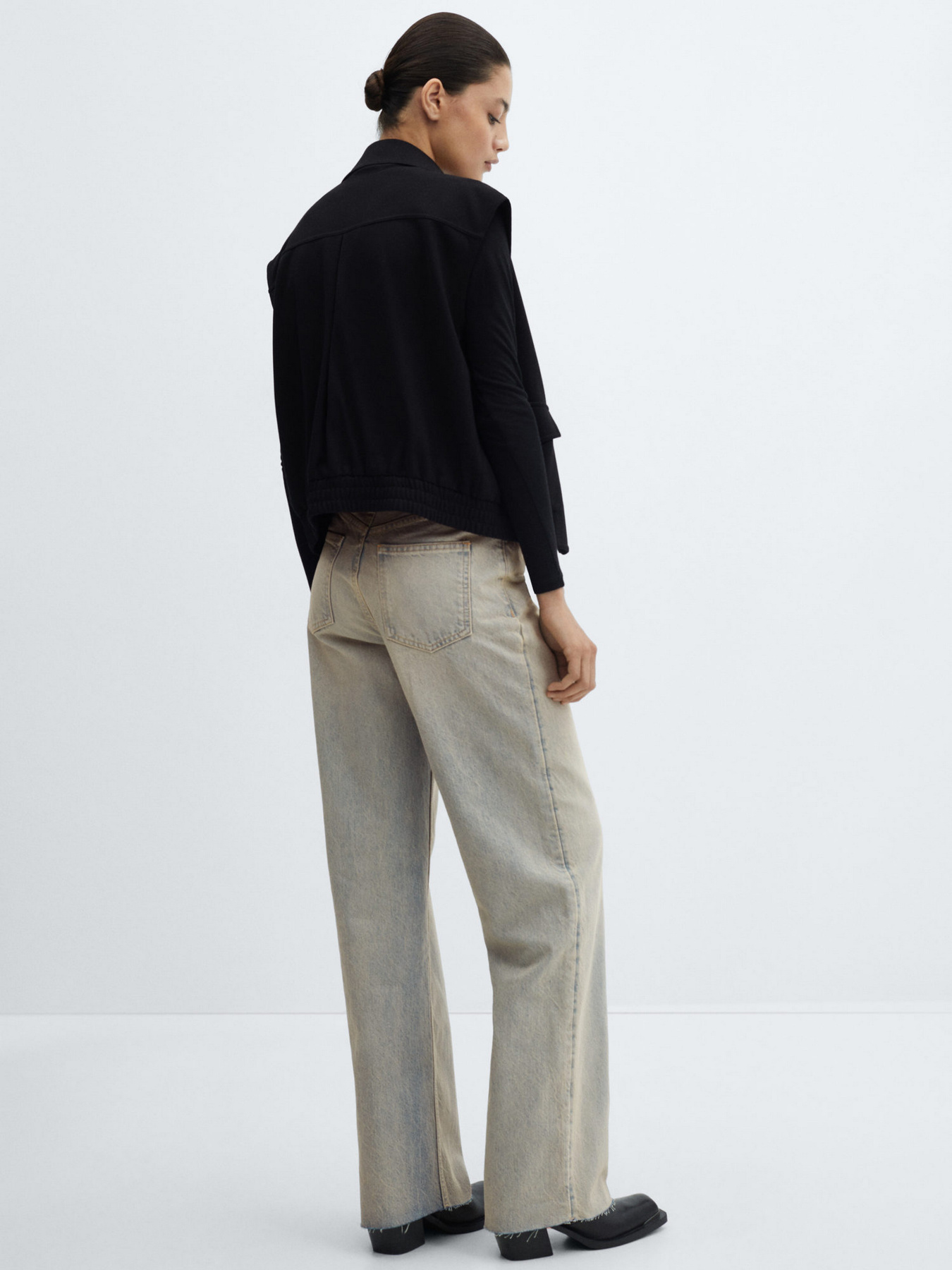 Широкие джинсы MANGO Denver модель 67045142_DC Фото