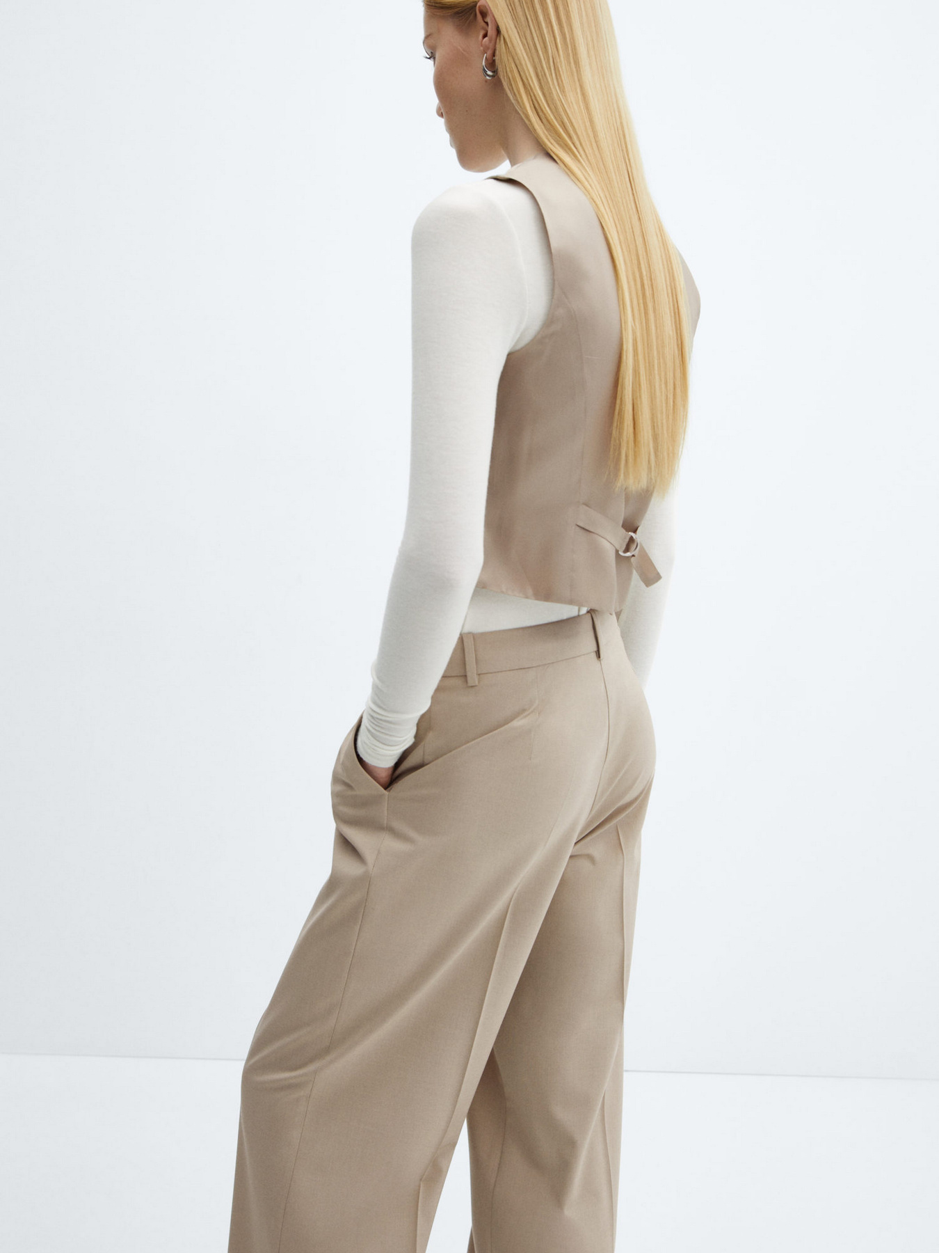 Жилет классический MANGO Maura модель 67054072_8 Фото