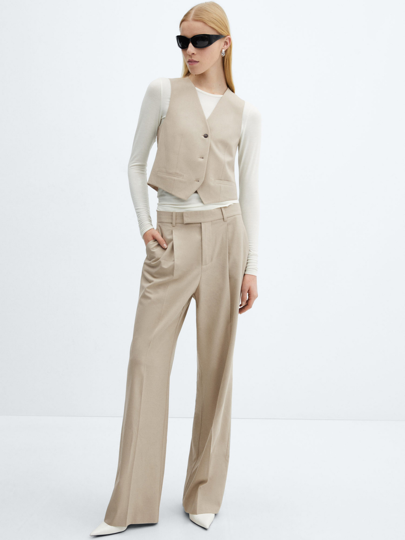 Жилет классический MANGO Maura модель 67054072_8 Фото