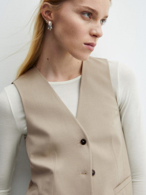 Жилет классический MANGO Maura модель 67054072_8 Фото