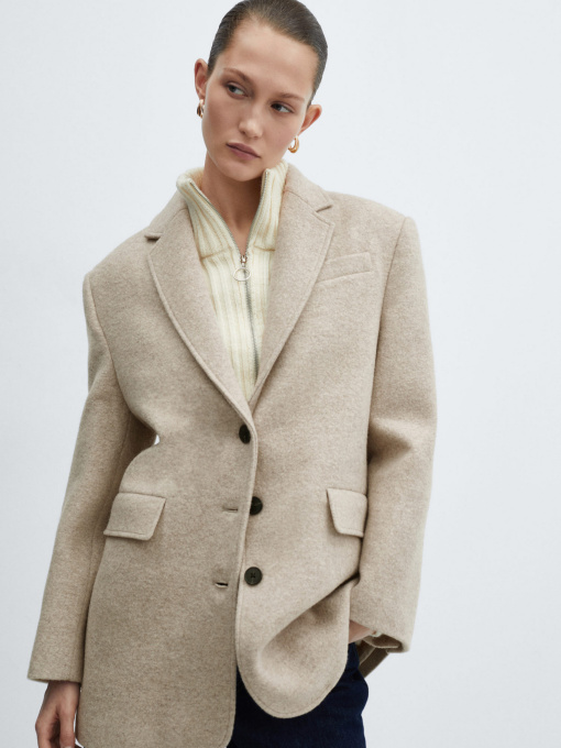 Пальто MANGO Up модель 67064783_91 Фото