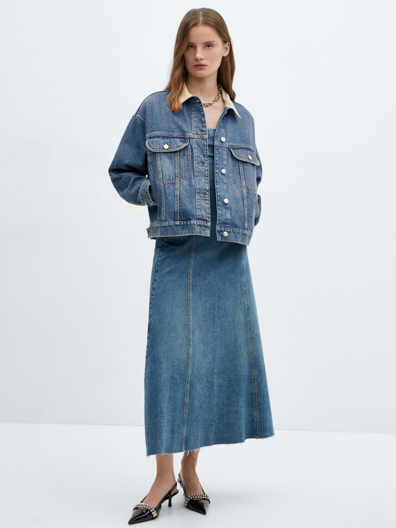 Джинсова куртка MANGO Rooster модель 67074021_TM Фото