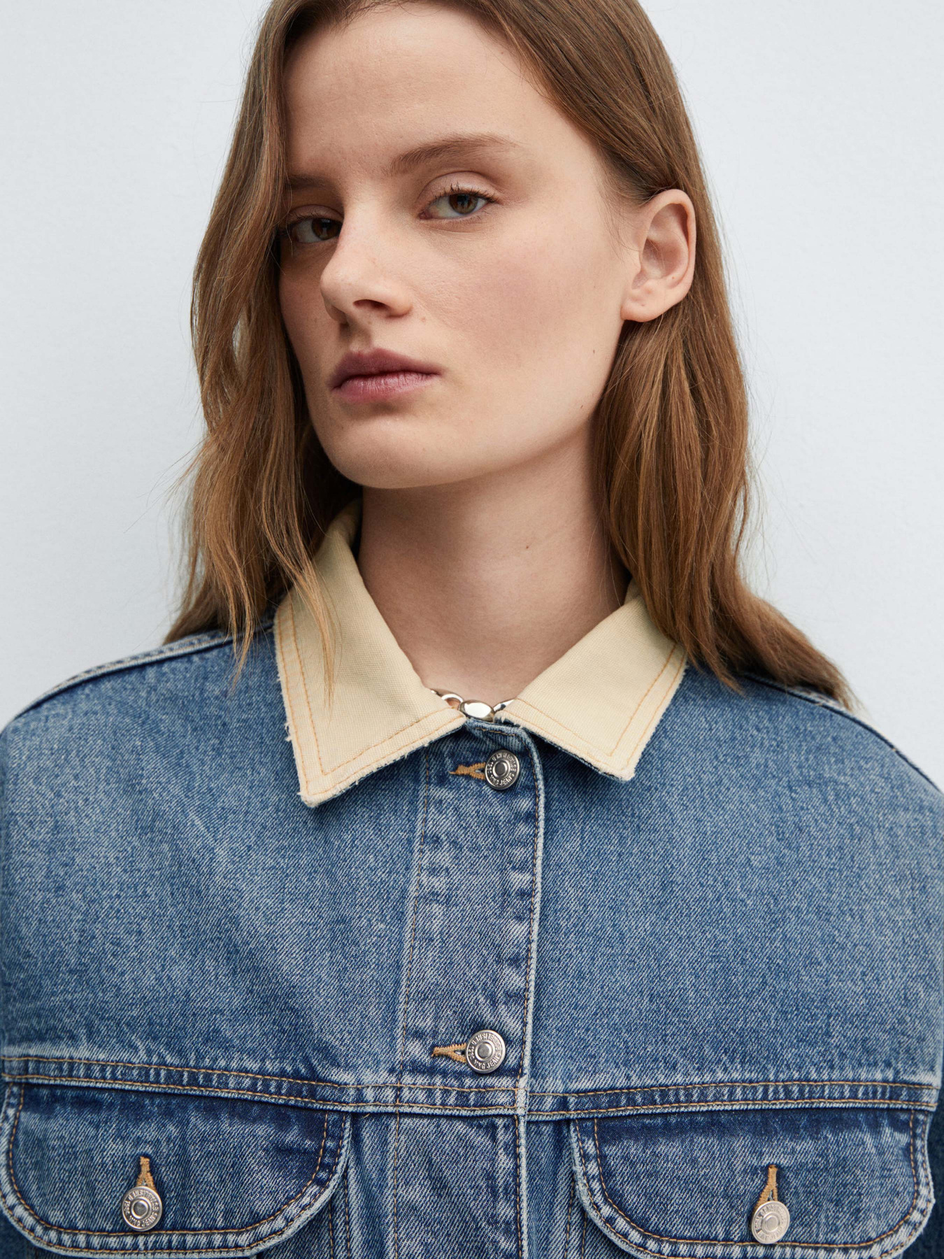 Джинсовая куртка MANGO Rooster модель 67074021_TM Фото