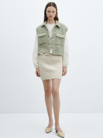 Жилет с утеплителем MANGO Limba модель 67074034_40 Фото