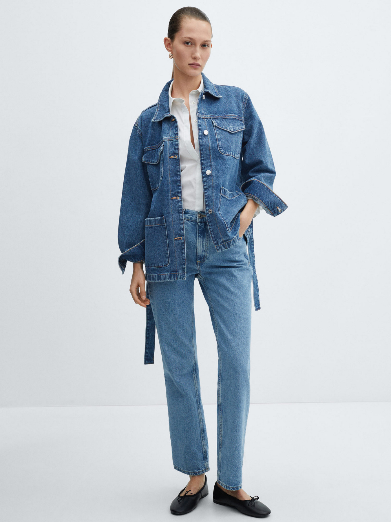 Джинсова куртка MANGO Susan модель 67075141_TM Фото