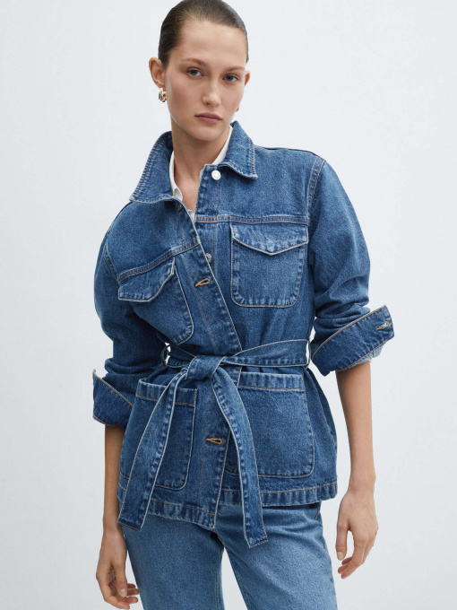 Джинсовая куртка MANGO Susan модель 67075141_TM Фото