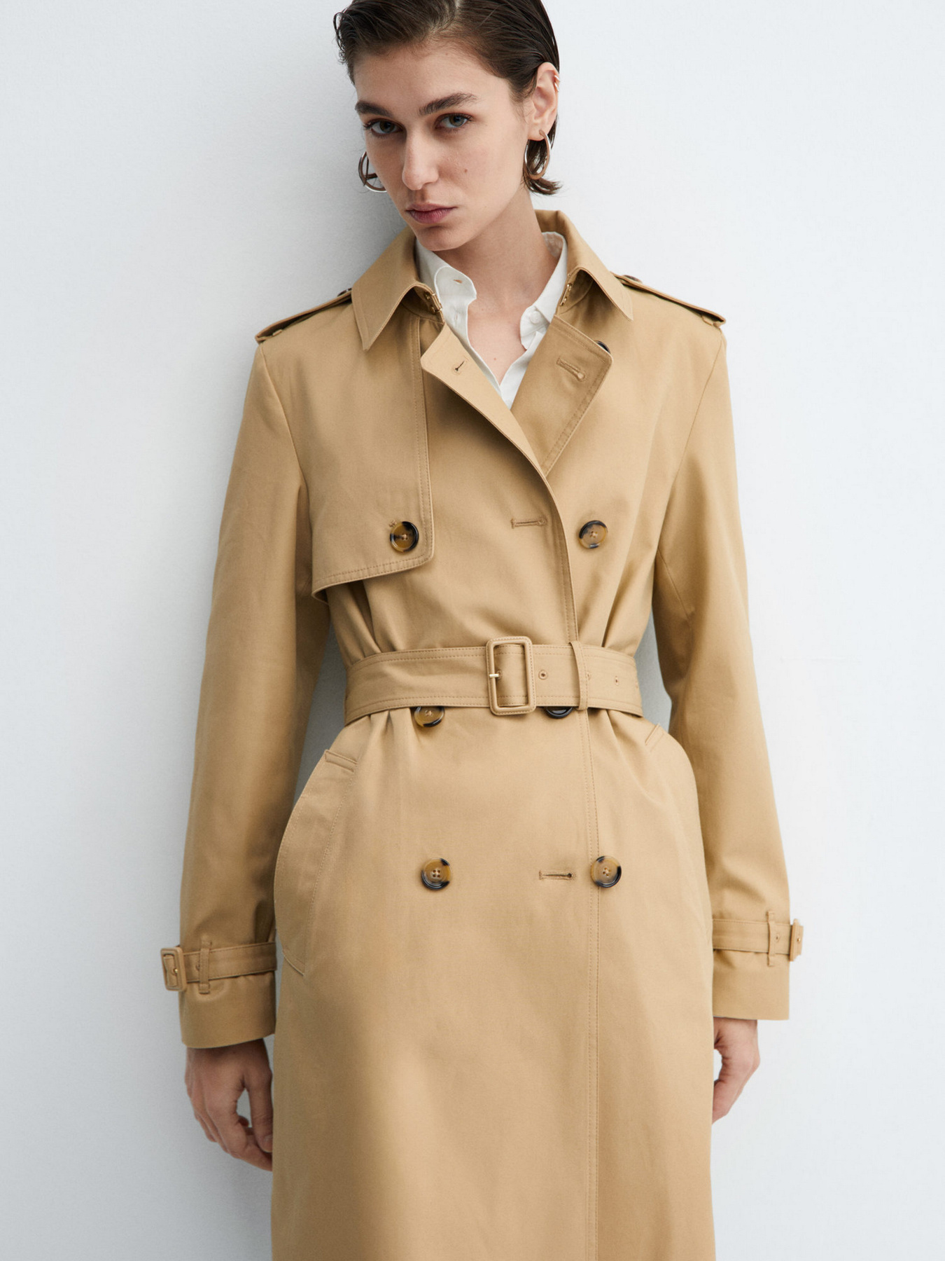 Тренч MANGO Polana модель 67084018_8 Фото