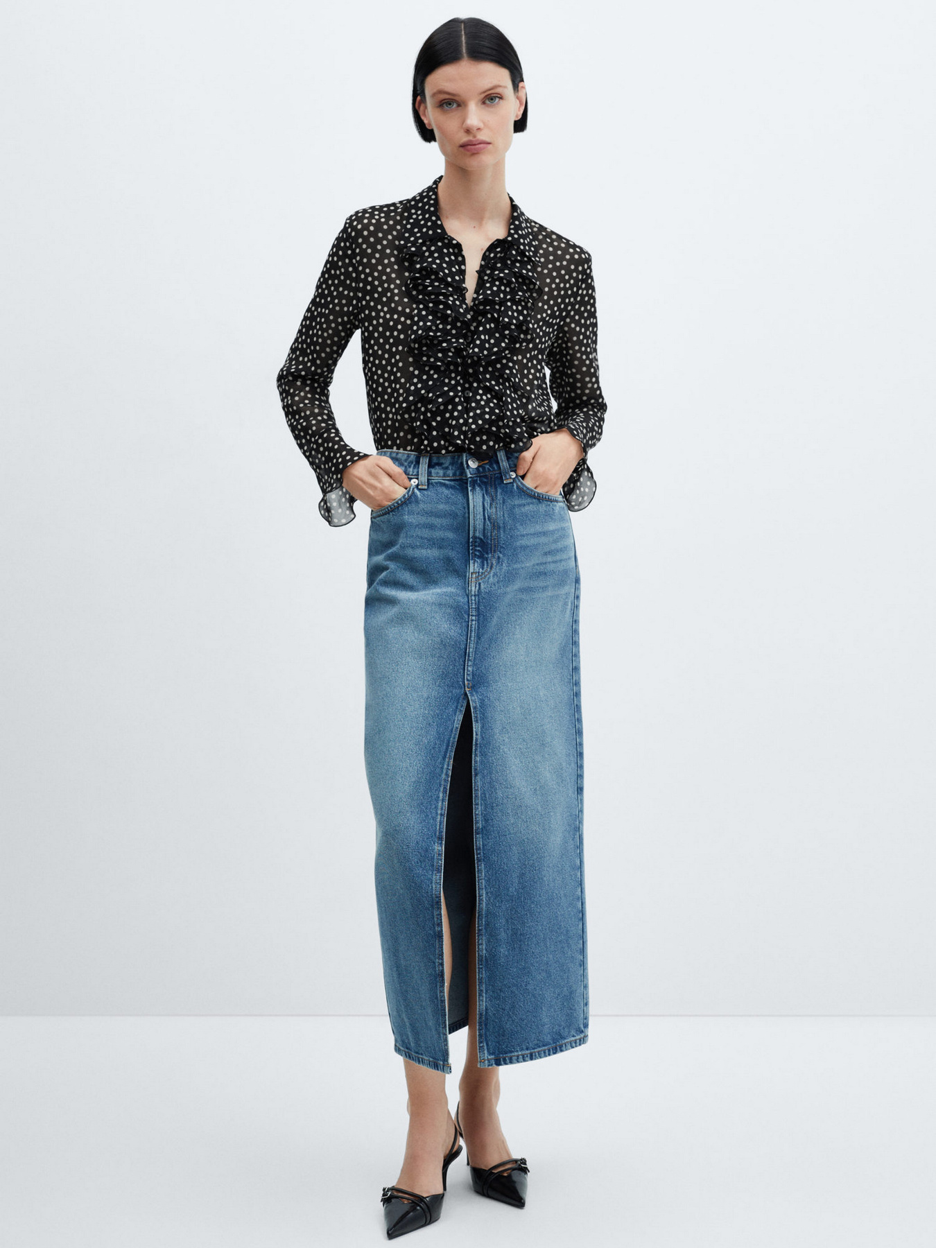 Блуза MANGO Camelot модель 67084071_99 Фото