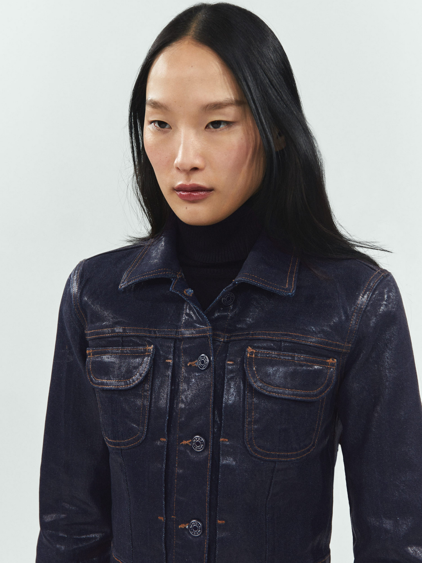 Джинсова куртка MANGO Edeline модель 67093697_TS Фото