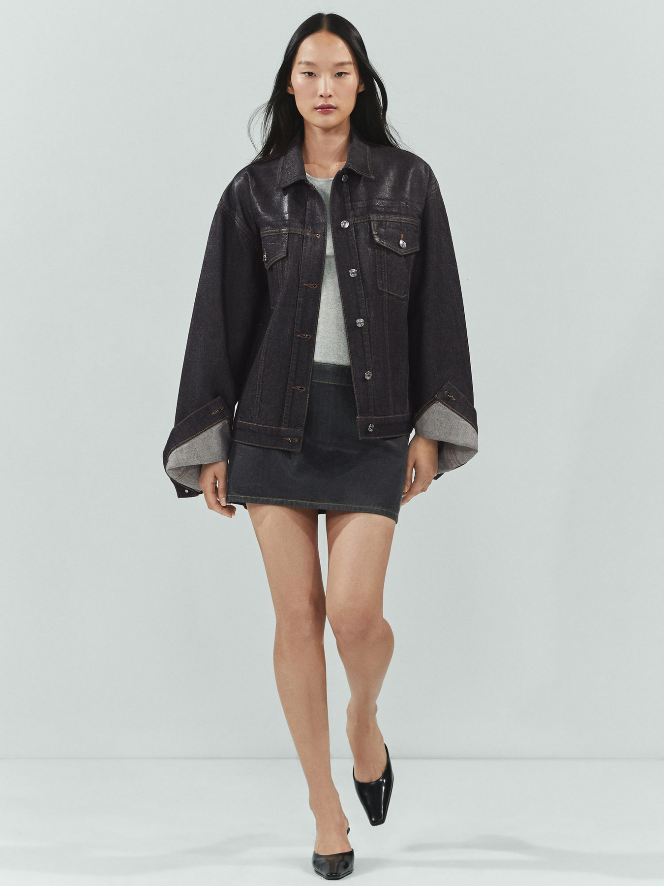 Джинсова куртка MANGO Tamara модель 67093699_TU Фото