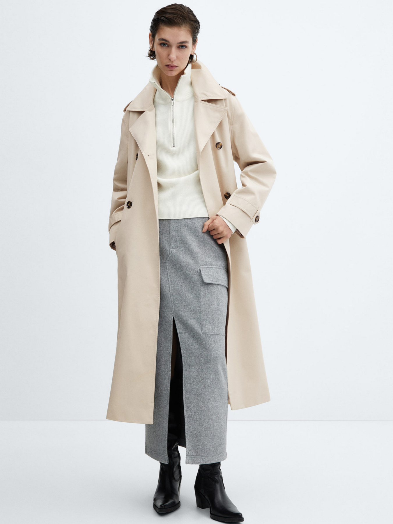 Тренч MANGO Angela модель 67094016_6 Фото