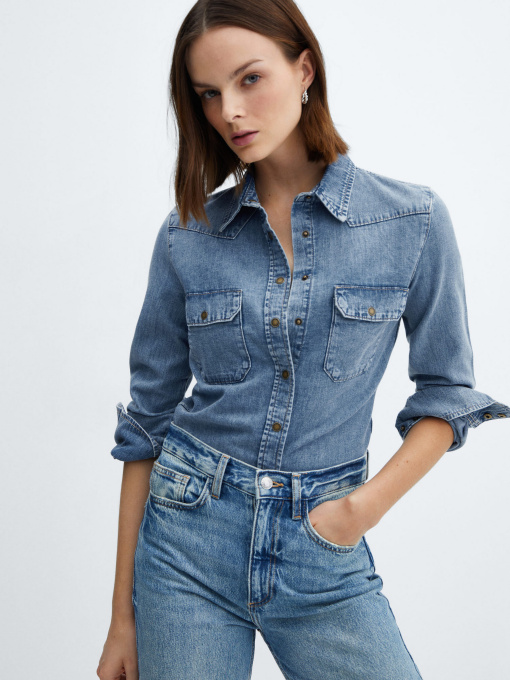 Рубашка повседневная MANGO South модель 67094022_TM Фото