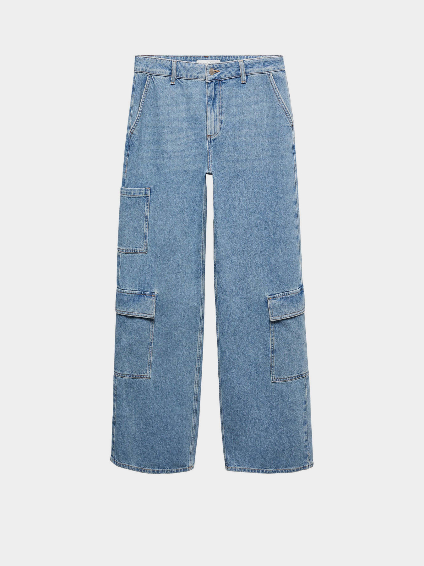 Широкие джинсы MANGO Cargo модель 67094062_TM Фото