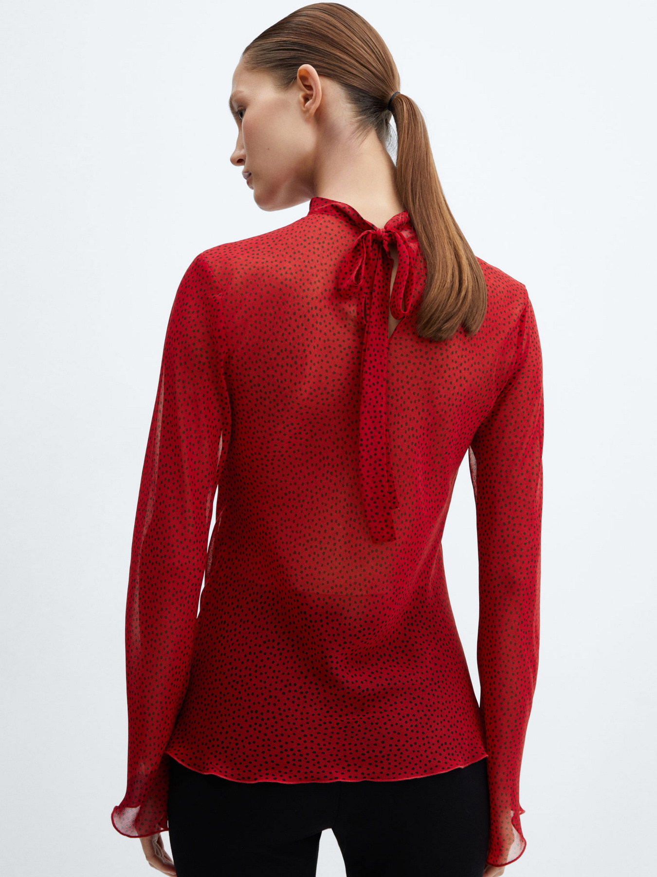 Блуза MANGO Roses модель 67094065_70 Фото