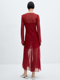 Платье макси MANGO Roses модель 67094071_70 Фото