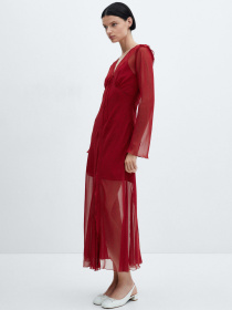 Платье макси MANGO Roses модель 67094071_70 Фото