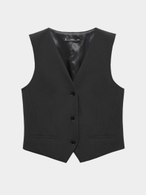 Жилет классический MANGO Maura модель 67954072_99 Фото