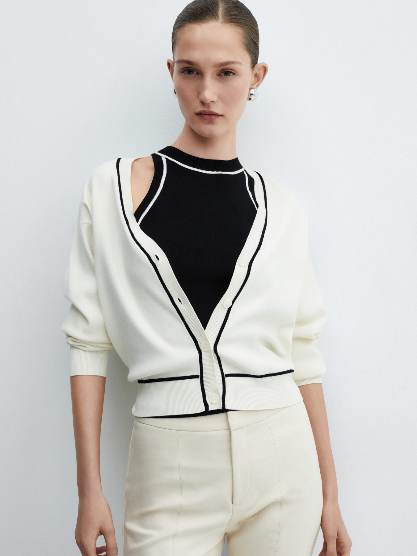 Топ MANGO Piping модель 67025746_99 Фото