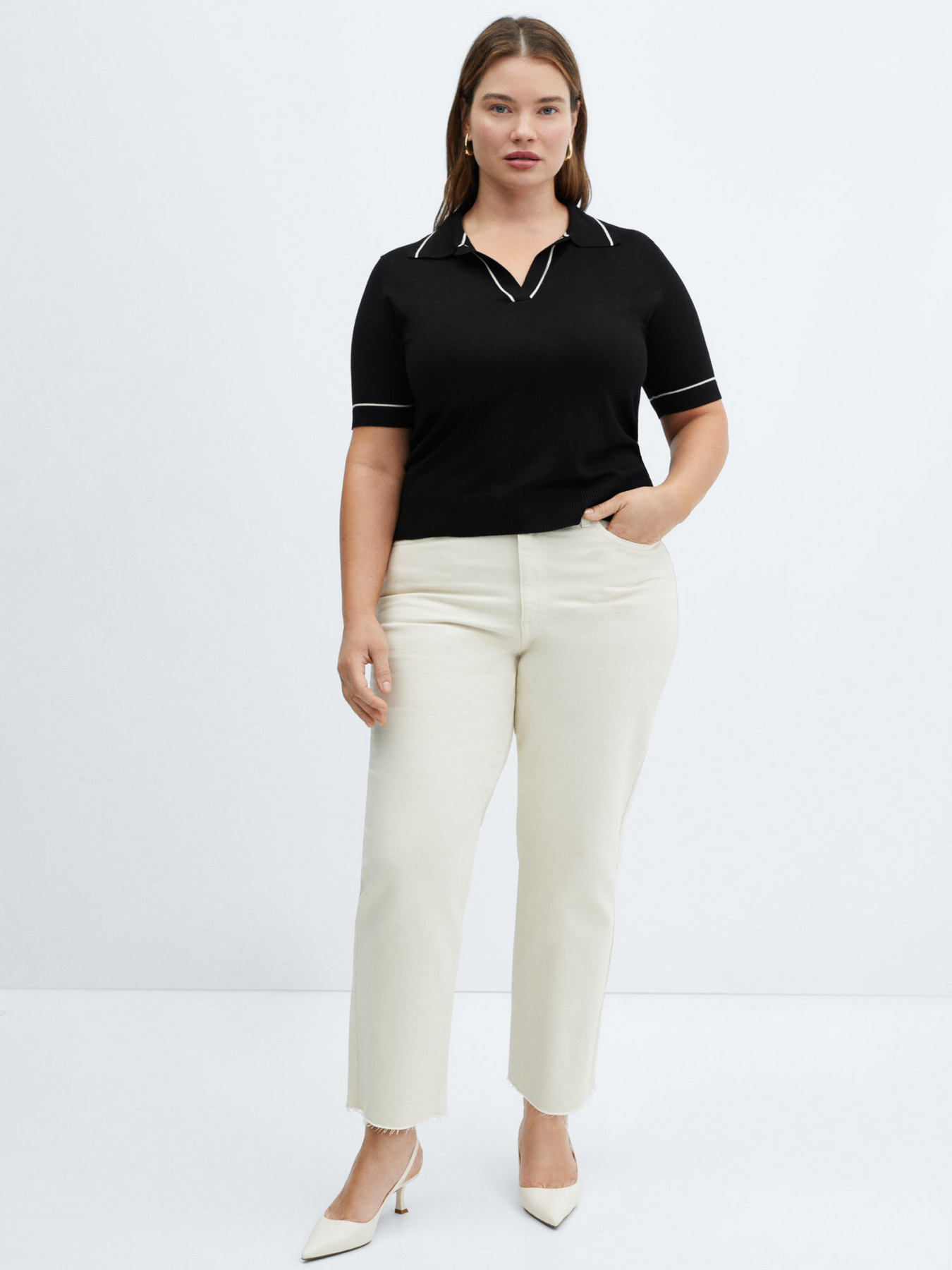 Поло MANGO Vert модель 67025749_99 Фото