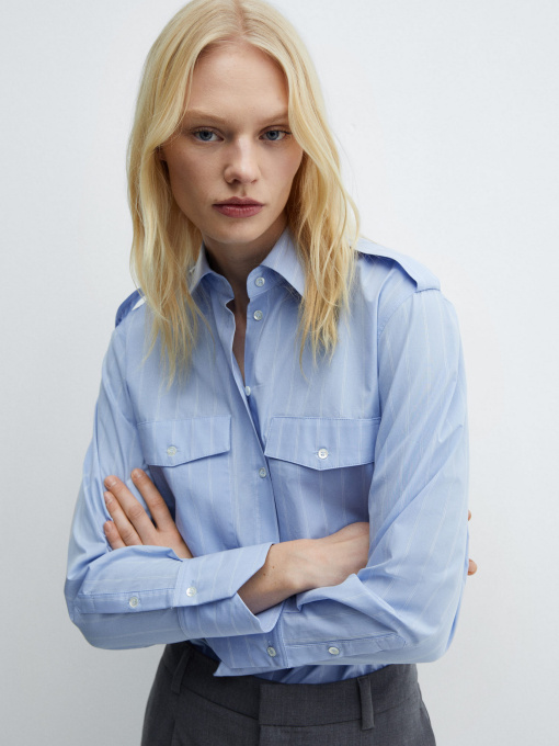 Рубашка MANGO Mateos модель 67034040_52 Фото