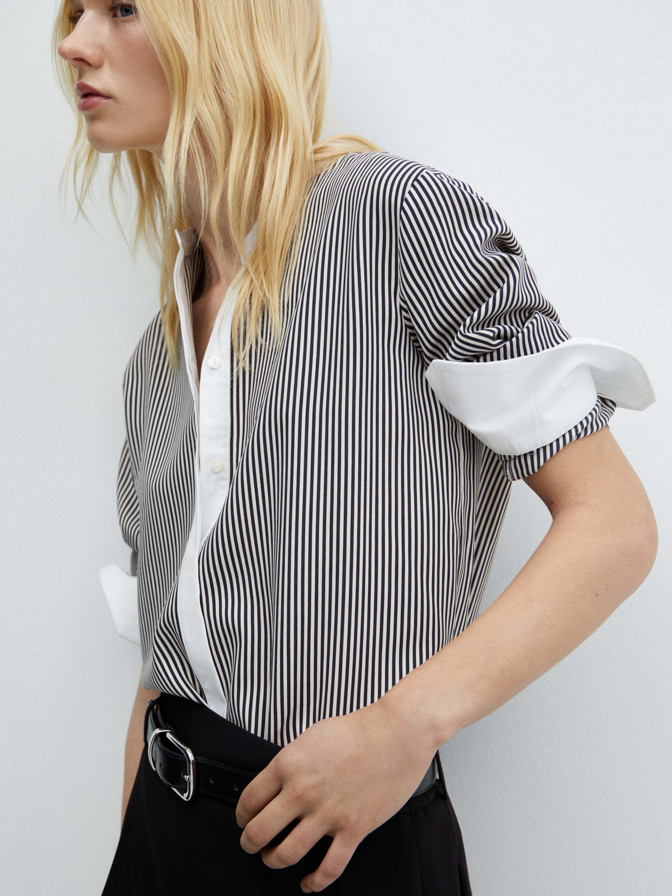 Сорочка MANGO Marine модель 67034041_5 Фото