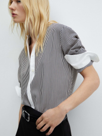 Рубашка повседневная MANGO Marine модель 67034041_5 Фото