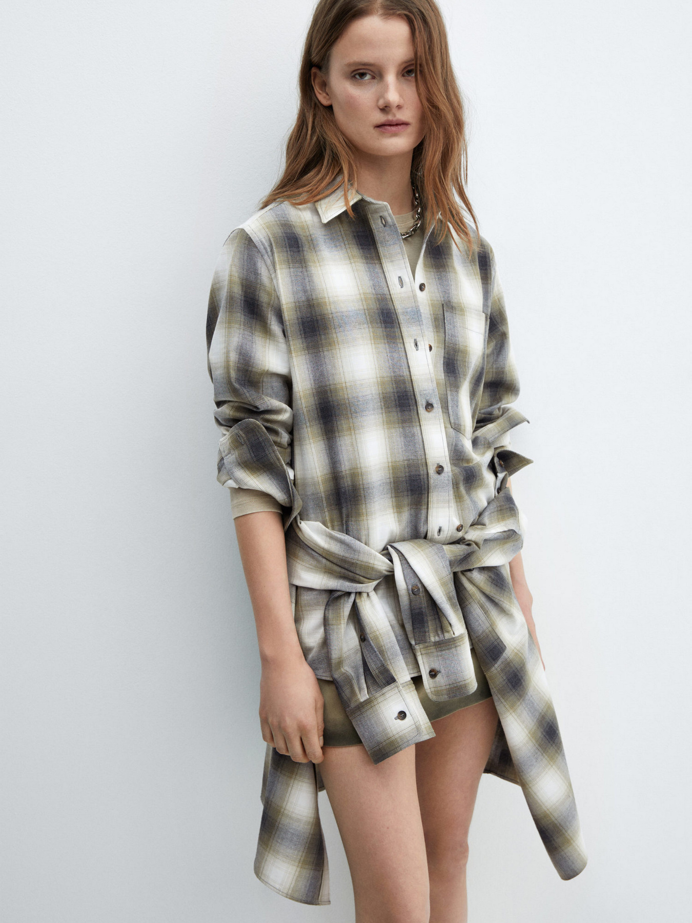 Рубашка повседневная MANGO Aurelius модель 67034042_43 Фото