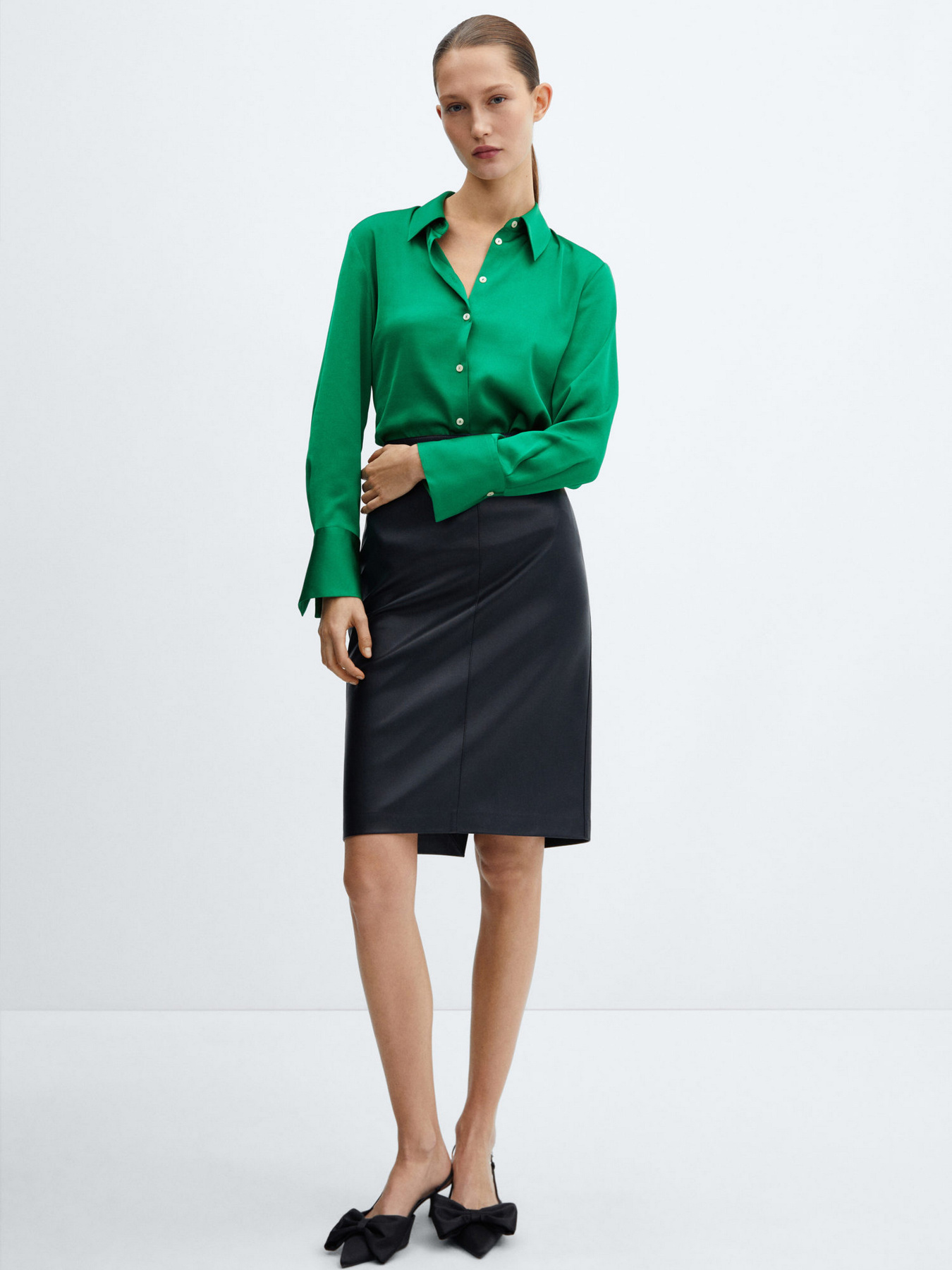 Сорочка MANGO Ideale модель 67034044_43 Фото